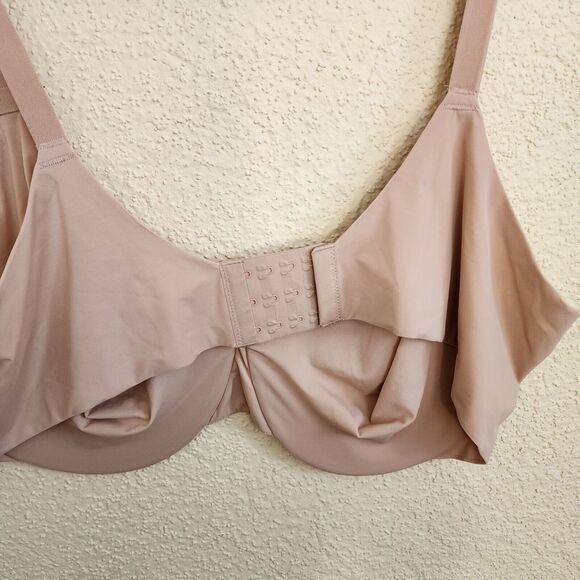 SKIMS Smoothing Full Coverage Underwire Bra Womens Size 44D Nude Clay NWT Comfor - Picture 9 of 10
